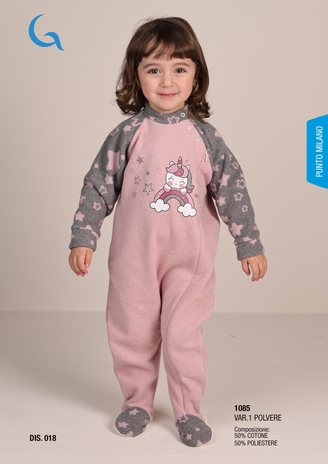 PIGIAMA TUTONE NEONATA M/L 1085 Tellini S.r.l. Ingrosso Abbigliamento